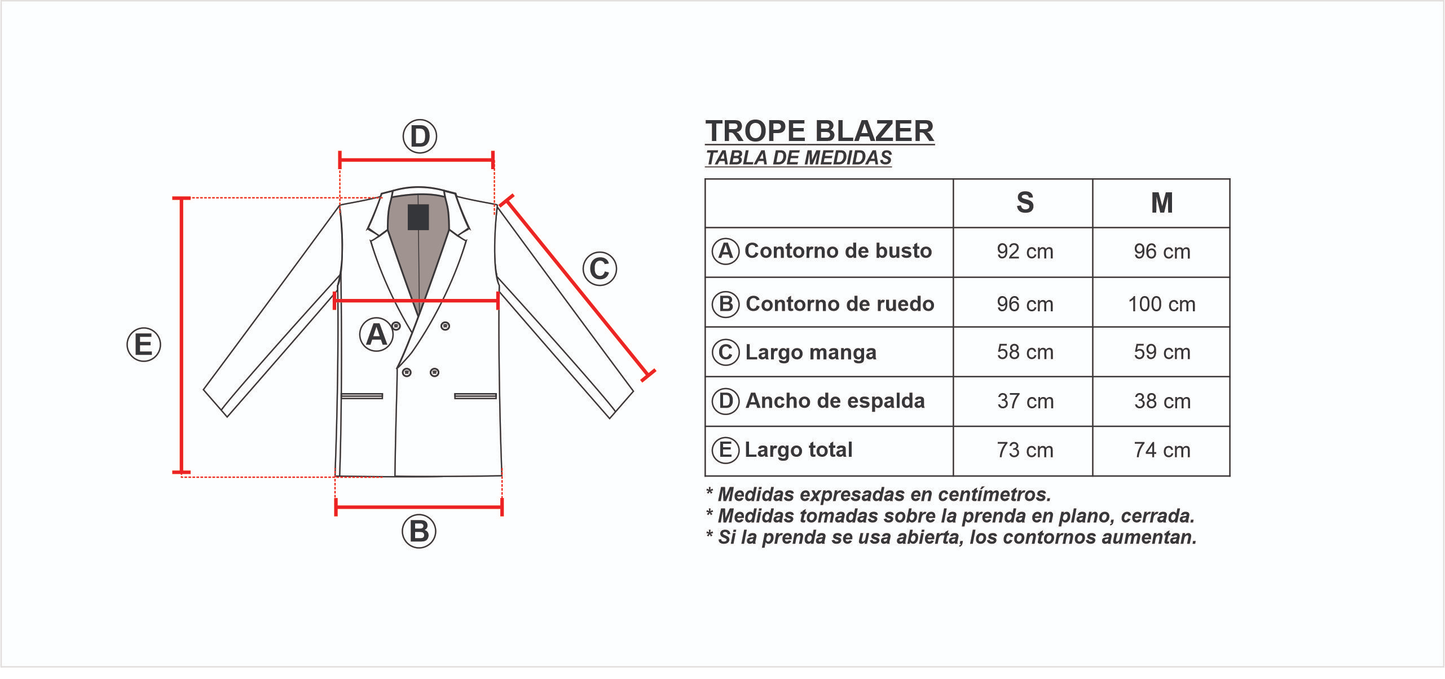 Blazer Naranja Trope